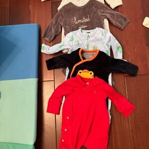 Baby Onesie Bundle - Red, Black, Blue, Gray